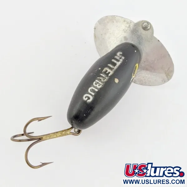 Arbogast Jitterbug Surface Plug, Black, 1/8 oz (4 g), Metal Lip, #24507