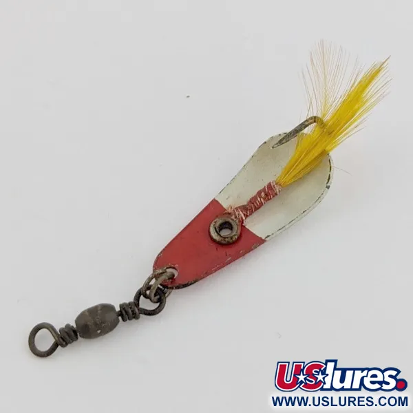 Vintage Weezel Rex Spoon, Red/White, 1/16 oz (1.7 g), Feather, #24517