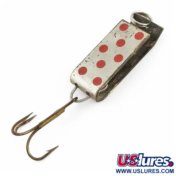 Jake's Lures Lil Jake Spoon, Nickel/Red, 1/3 oz (9 g), Folded Body, #24520