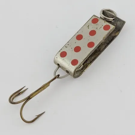 Jake's Lures Lil Jake Spoon, Nickel/Red, 1/3 oz (9 g), Folded Body, #24520