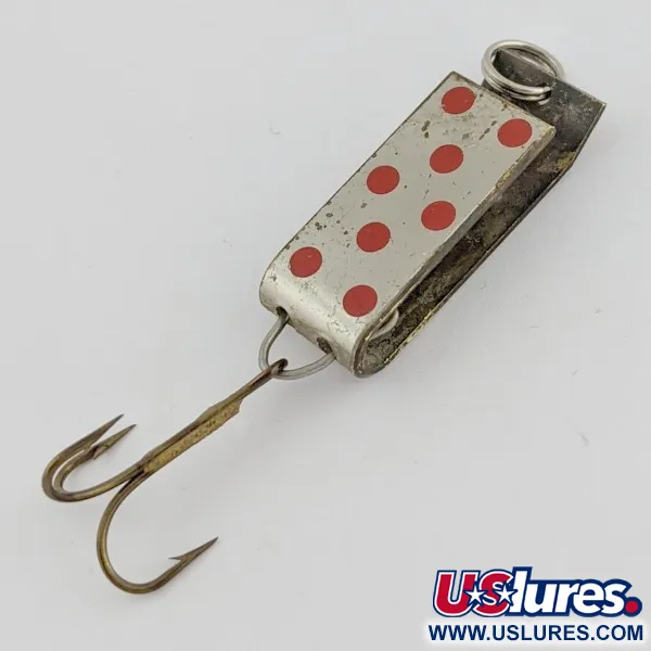 Jake's Lures Lil Jake Spoon, Nickel/Red, 1/3 oz (9 g), Folded Body, #24520