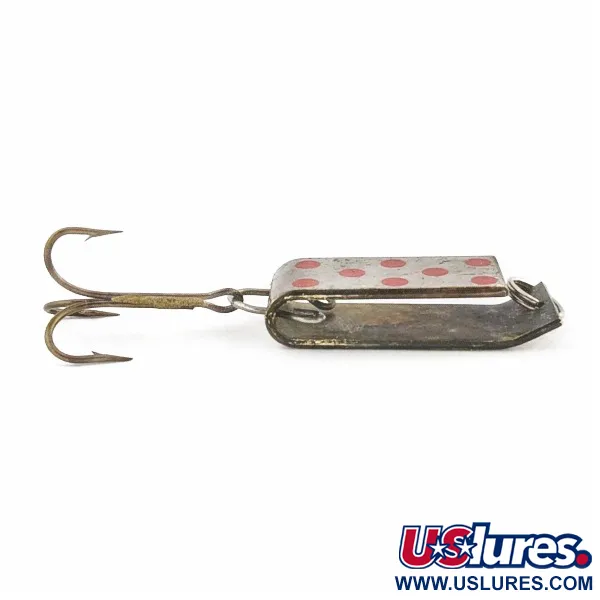 Jake's Lures Lil Jake Spoon, Nickel/Red, 1/3 oz (9 g), Folded Body, #24520