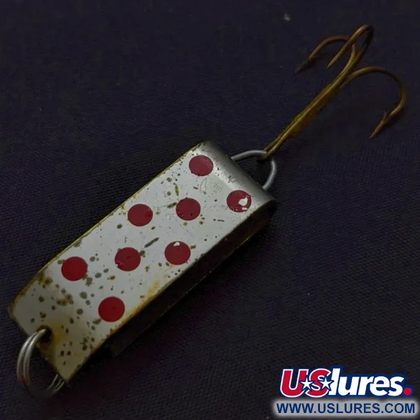Jake's Lures Lil Jake Spoon, Nickel/Red, 1/3 oz (9 g), Folded Body, #24520
