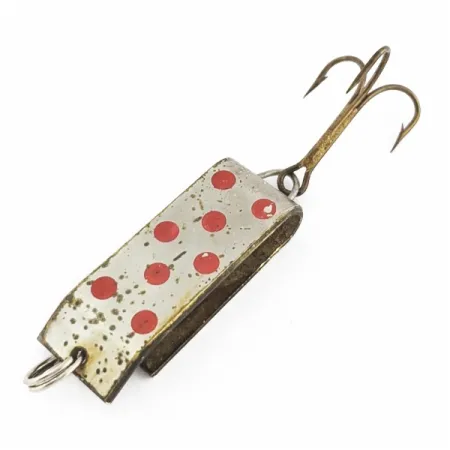 Jake's Lures Lil Jake Spoon, Nickel/Red, 1/3 oz (9 g), Folded Body, #24520