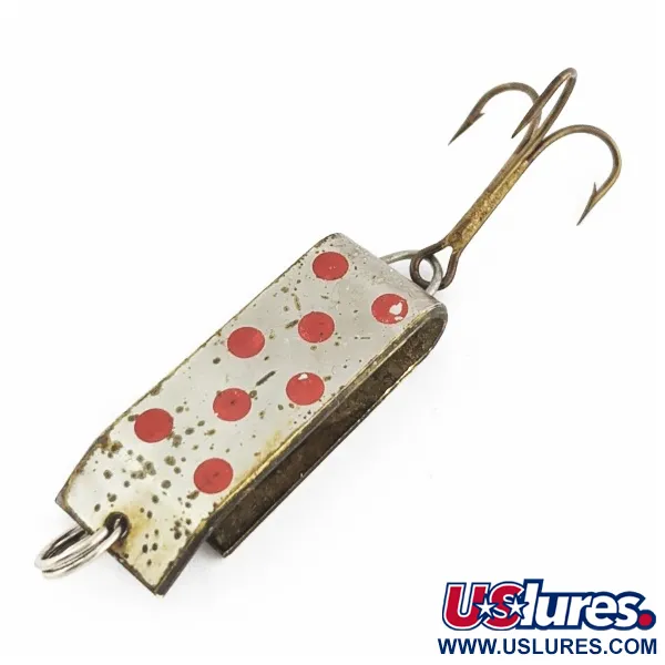 Jake's Lures Lil Jake Spoon, Nickel/Red, 1/3 oz (9 g), Folded Body, #24520