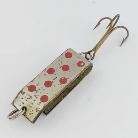 Jake's Lures Lil Jake Spoon, Nickel/Red, 1/3 oz (9 g), Folded Body, #24520