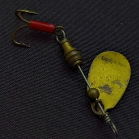 Vintage Veltic 1 Spinner, Brass, 1/16 oz (2 g), Red Hook Sleeve, #24523