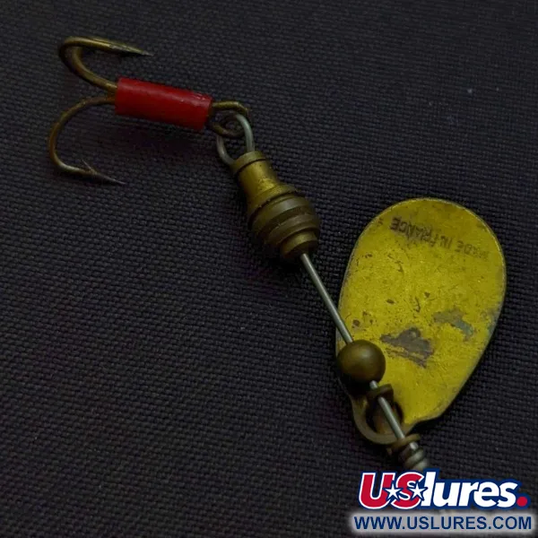 Vintage Veltic 1 Spinner, Brass, 1/16 oz (2 g), Red Hook Sleeve, #24523
