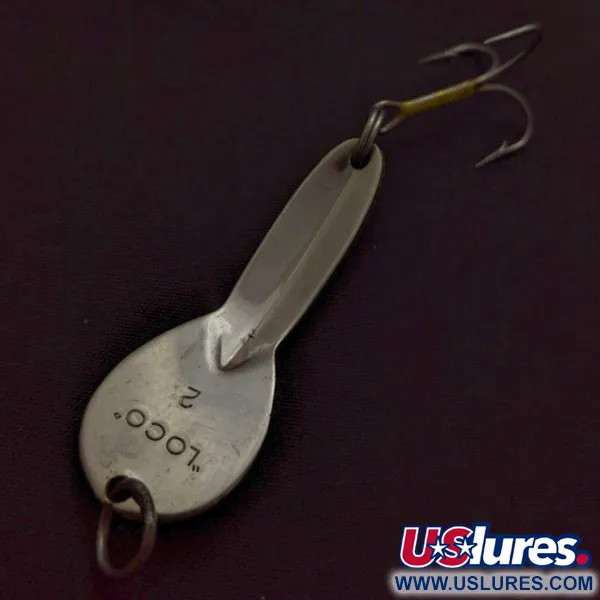 Glen Evans Loco 2 Spoon, Nickel, 1/4 oz (7 g), Tape Insert, #24528