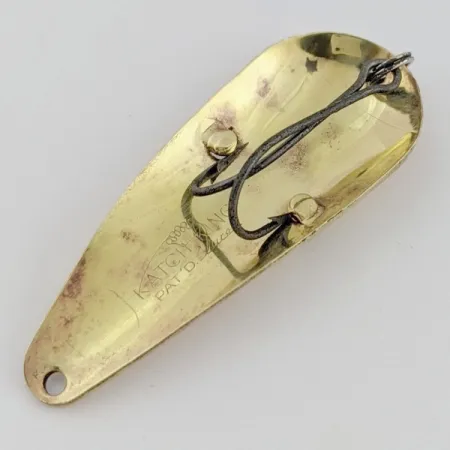 1950s Katch King Weedless Spoon, Brass, 1/4 oz (7 g), #24529
