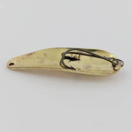 1950s Katch King Weedless Spoon, Brass, 1/4 oz (7 g), #24529