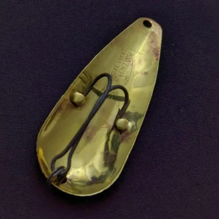1950s Katch King Weedless Spoon, Brass, 1/4 oz (7 g), #24529