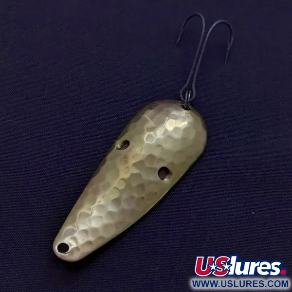 1950s Katch King Weedless Spoon, Brass, 1/4 oz (7 g), #24529