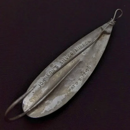 Vintage Johnson Silver Minnow Weedless, Nickel, 2/5oz (12g), #24548