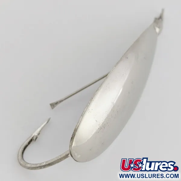 Vintage Johnson Silver Minnow Weedless, Nickel, 2/5oz (12g), #24548