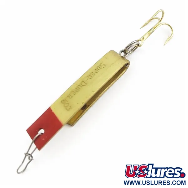Vintage Luhr Jensen Super-Duper 503, Gold/Red, 1/8 oz (4.3g), #24549