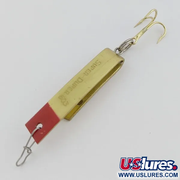 Vintage Luhr Jensen Super-Duper 503, Gold/Red, 1/8 oz (4.3g), #24549