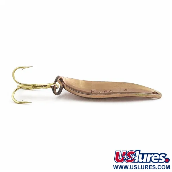 Vintage Acme Fiord Spoon, Copper, 1/8 oz (3.4 g), FIORD JR Stamp, #24550