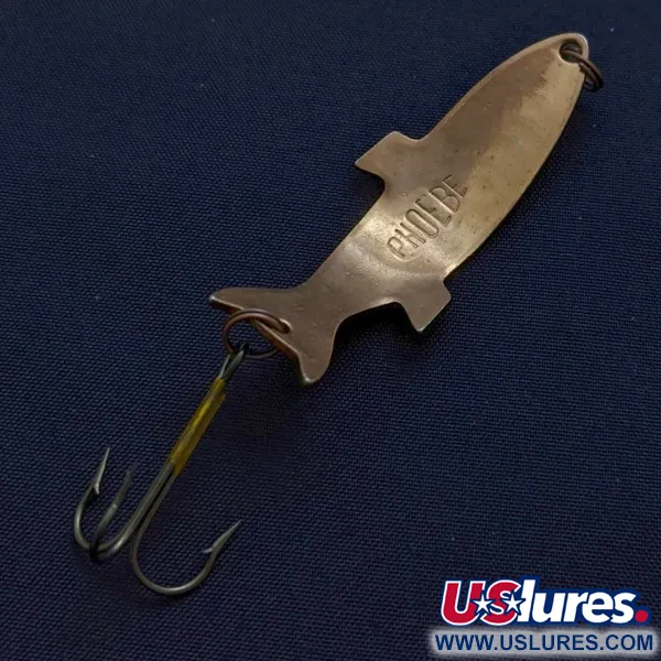 Vintage Acme Phoebe Spoon, Copper, 1/4 oz (7 g), Fish Shape, #24552