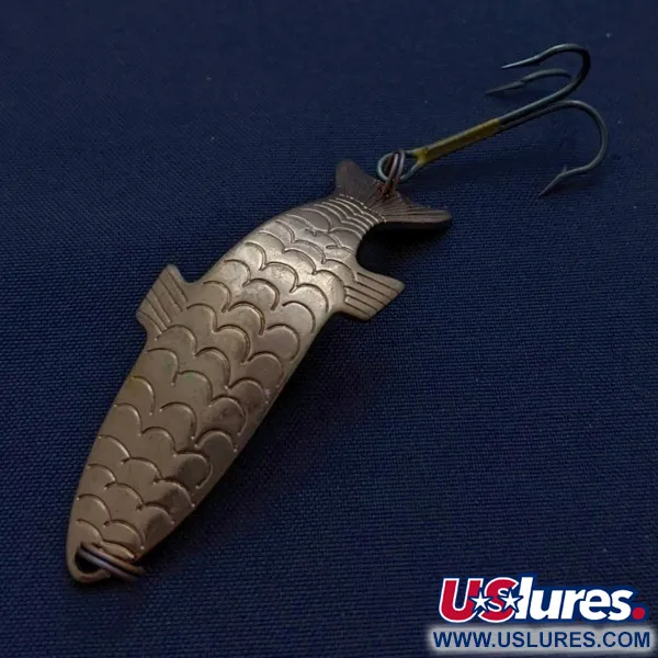 Vintage Acme Phoebe Spoon, Copper, 1/4 oz (7 g), Fish Shape, #24552