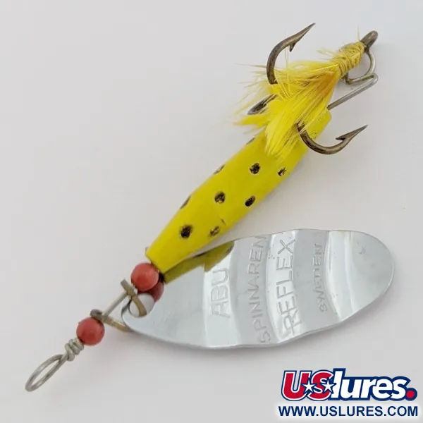 Abu Garcia Spinnaren Reflex, Yellow/Nickel, 1/4 oz (7 g), #24553