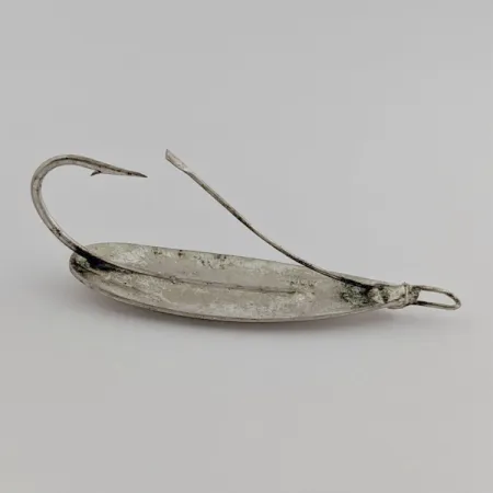 Vintage Johnson Silver Minnow Spoon, Nickel, 2/5oz (12g), Weedless, #24556