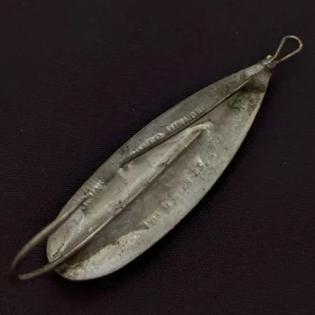 Vintage Johnson Silver Minnow Spoon, Nickel, 2/5oz (12g), Weedless, #24556