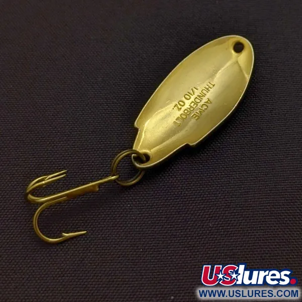 Vintage Acme Thunderbolt Spoon, Gold, 1/8 oz (3.5g), Stamped, #24557