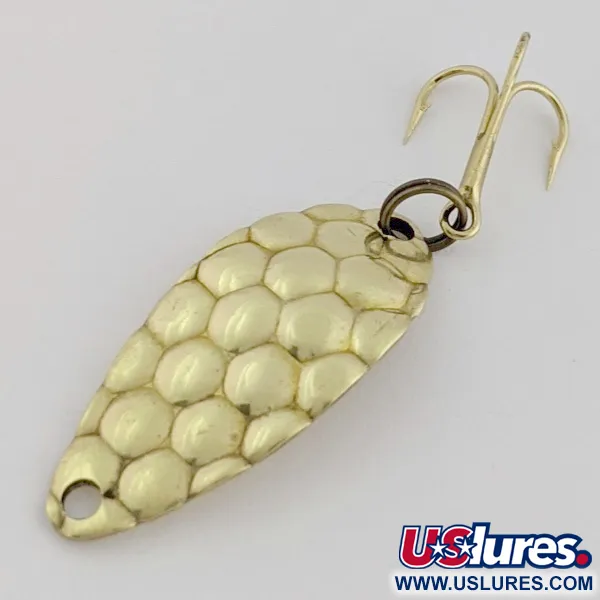 Acme Little Cleo Spoon, Gold, 1/8 oz (3.5 g), Bubbles, #24558