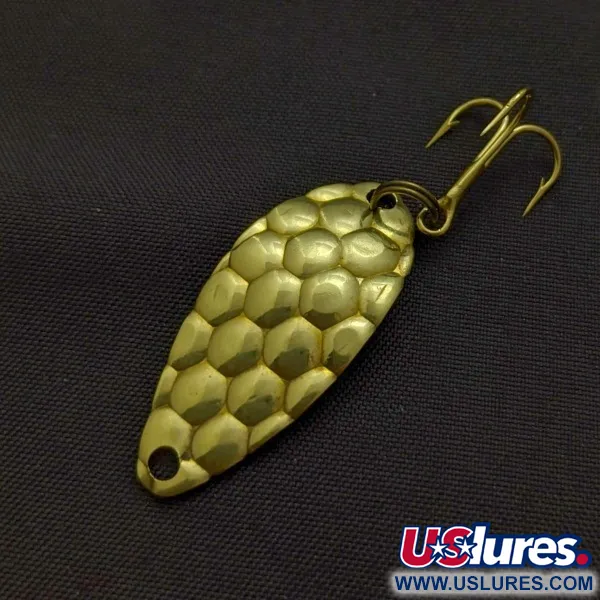 Acme Little Cleo Spoon, Gold, 1/8 oz (3.5 g), Bubbles, #24558