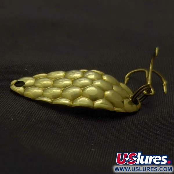 Acme Little Cleo Spoon, Gold, 1/8 oz (3.5 g), Bubbles, #24558