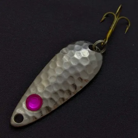 Worth Chippewa Spoon, Nickel Pink, 3/16 oz (6g), Hammered, #24573