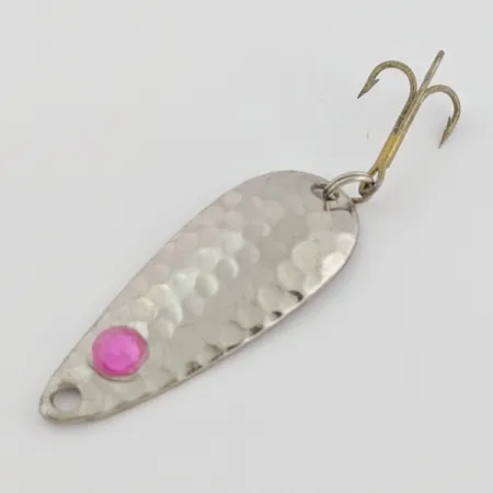 Worth Chippewa Spoon, Nickel Pink, 3/16 oz (6g), Hammered, #24573
