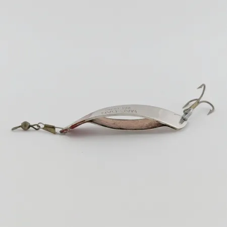 1960s Abu Mac-Dan Spoon, Nickel/Red, 3/16 oz (5 g), Twin Leaf, #24578