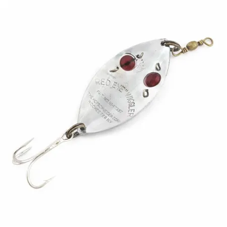 Hofschneider Red Eye Wiggler Spoon, Silver, 1 oz (25 g), #24579