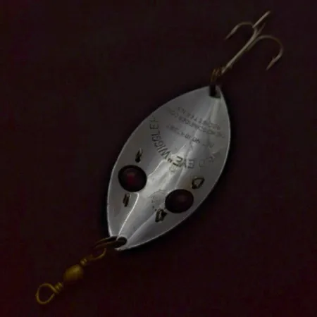 Hofschneider Red Eye Wiggler Spoon, Silver, 1 oz (25 g), #24579