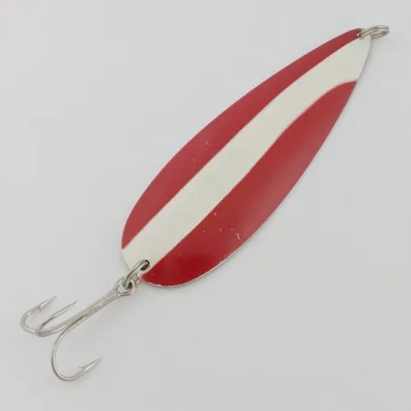 Cabela's Casting Spoon, Red/White, 1 1/4 oz (35g), Nickel, #24584