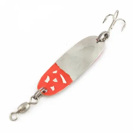 Roy Self #2 Spoon, Nickel/Red, 1/8 oz (4 g), White Accents, #24587