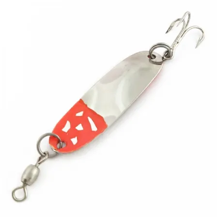 Roy Self #2 Spoon, Nickel/Red, 1/8 oz (4 g), White Accents, #24587