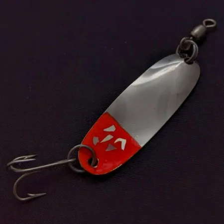 Roy Self #2 Spoon, Nickel/Red, 1/8 oz (4 g), White Accents, #24587