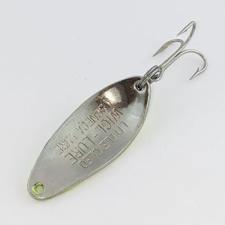 Seneca Little Cleo UV Spoon, Nickel/Green, 1/4 oz (7 g), #24595