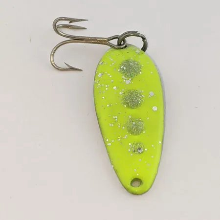 Seneca Little Cleo UV Spoon, Nickel/Green, 1/4 oz (7 g), #24595