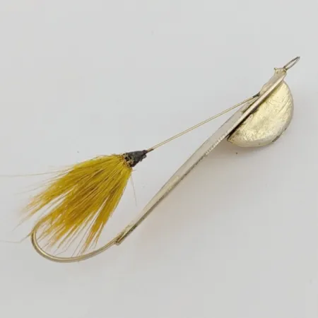 Marathon Weedless Spoon, Gold, 3/16 oz (6 g), Bucktail, #24597