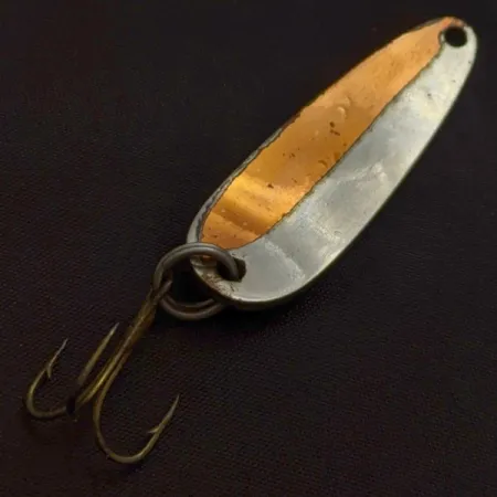 Miller Flutter Spin Spoon, Nickel/Copper, 2/5 oz (11 g), Two-Tone, #24602