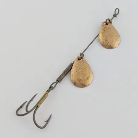 Worth Double Blade Spinner, Copper, 3/64 oz (1.5 g), Dual Blades, #24603