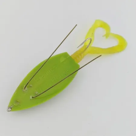 Vintage Fromme's Weed Hopper Lure, Green, Wire Guards, #24603