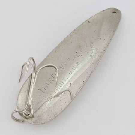 1950-80s Eppinger Dardevle Detroit Spoon, Nickel, 1 oz (28 g), #24605