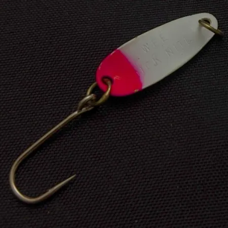 Dick Nite Wee Spoon, Nickel/Red, 1/32 oz (0.7 g), Single Hook, #24616