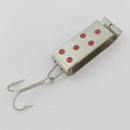 Jake's Lures Lil Jake Spoon, Nickel/Red, 1/3 oz (9 g), Folded, #24620