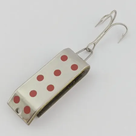 Jake's Lures Lil Jake Spoon, Nickel/Red, 1/3 oz (9 g), Folded, #24620